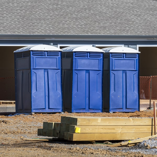 what is the expected delivery and pickup timeframe for the porta potties in Parkdale